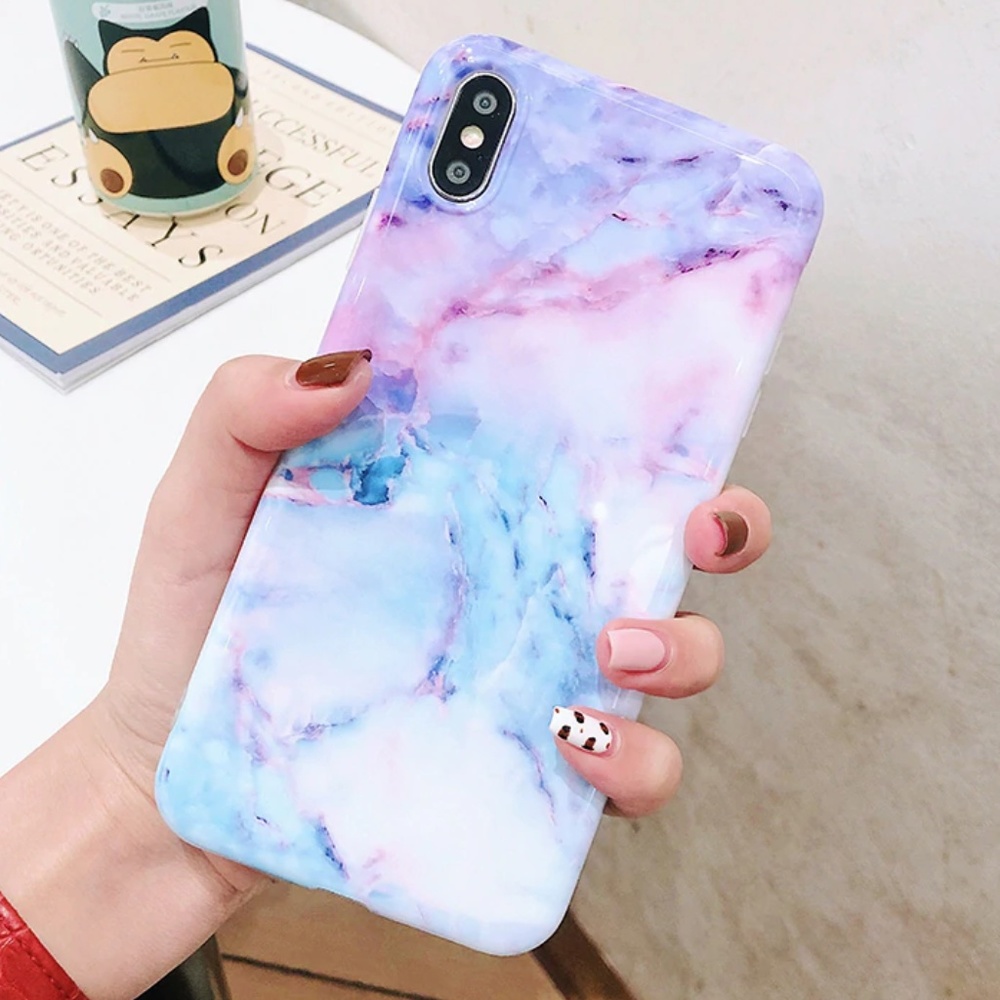 NEW iPhone 7+/8+ Watercolor Marble Case